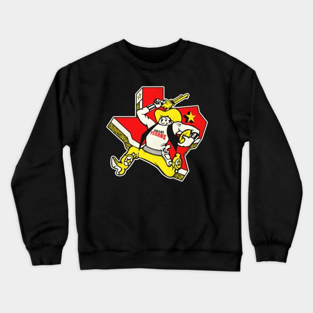 Defunct Dallas Texans Football Team Crewneck Sweatshirt by Defunctland